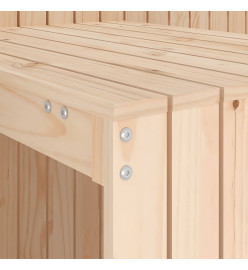Set de balcon 2 places bois de pin massif