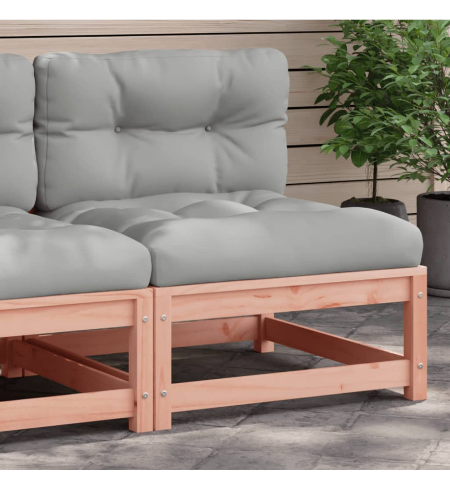 Canapé de jardin sans accoudoirs coussins bois massif douglas Canapé de jardin sans accoudoirs coussins bois massif douglas