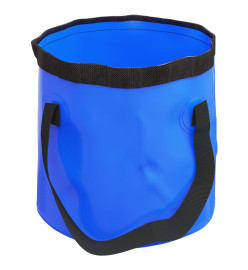 Seaux pliables 2 pcs bleu 20 L PVC