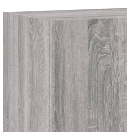 Unités murales TV 5 pcs sonoma gris bois d'ingénierie