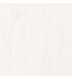 Canapés de jardin sans accoudoirs 2 pcs blanc bois pin massif