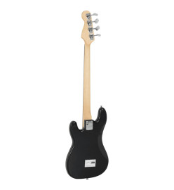 Guitare basse électrique de débutants sac brun et blanc 4/4 46"