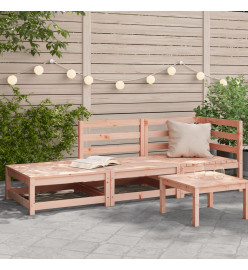 Canapé de jardin avec repose-pieds 2 places bois massif douglas