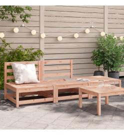 Canapé jardin sans accoudoirs repose-pieds bois massif douglas