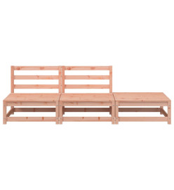 Canapé jardin sans accoudoirs repose-pieds bois massif douglas