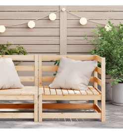Canapé d'angle de jardin 70x70x67 cm bois de pin massif