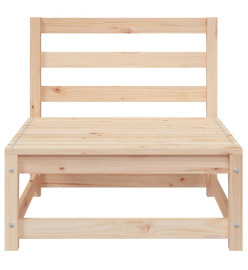 Canapés de jardin sans accoudoirs 3 pcs bois de pin massif