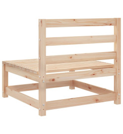 Canapés de jardin sans accoudoirs 3 pcs bois de pin massif