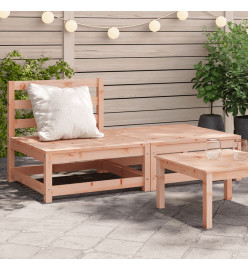 Canapé jardin sans accoudoirs repose-pieds bois massif douglas