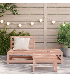 Canapé jardin sans accoudoirs repose-pieds bois massif douglas