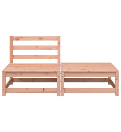 Canapé jardin sans accoudoirs repose-pieds bois massif douglas