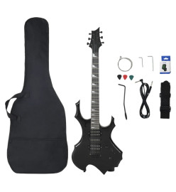 Guitare électrique pour débutants avec sac noir 4/4 39"