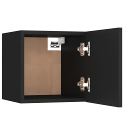 Ensemble de meubles TV 8 pcs Noir Bois d'ingénierie