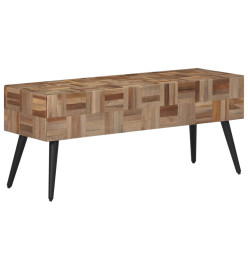 Banc 110x35x45 cm teck massif récupéré