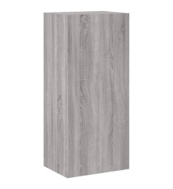 Unités murales TV 4 pcs sonoma gris bois d'ingénierie