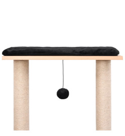 Arbre à chat avec tapis à gratter en sisal 129 cm