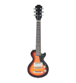 Guitare électrique pour enfants et sac marron et noir 3/4 30"