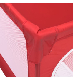 Parc pour bébé avec 2 portes Rouge Tissu Oxford