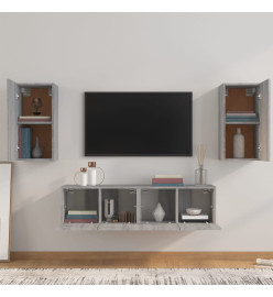 Ensemble de meubles TV 4 pcs Sonoma gris Bois d'ingénierie