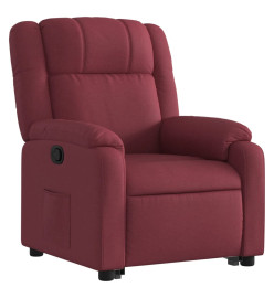 Fauteuil inclinable rouge bordeaux tissu