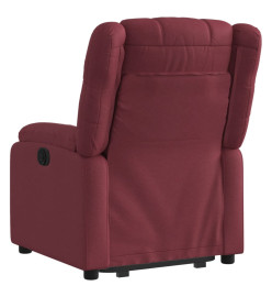 Fauteuil inclinable rouge bordeaux tissu