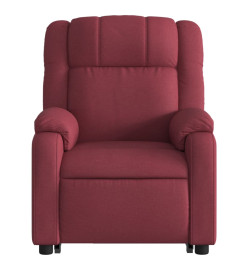 Fauteuil inclinable rouge bordeaux tissu