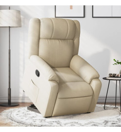 Fauteuil inclinable Crème Tissu