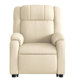 Fauteuil inclinable Crème Tissu