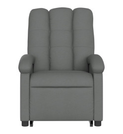 Fauteuil de massage inclinable Gris foncé Tissu