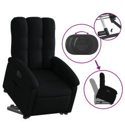 Fauteuil inclinable électrique noir tissu