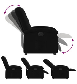 Fauteuil inclinable électrique noir tissu