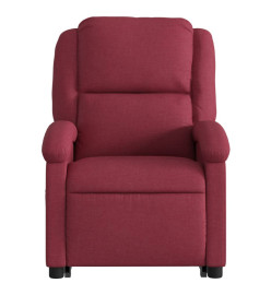 Fauteuil inclinable de massage Rouge bordeaux Tissu