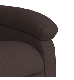 Fauteuil inclinable marron foncé tissu