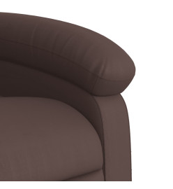 Fauteuil inclinable marron similicuir