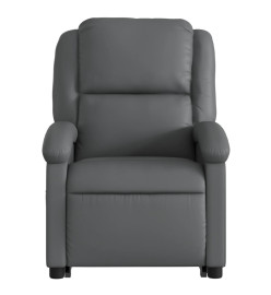 Fauteuil inclinable de massage Gris Similicuir