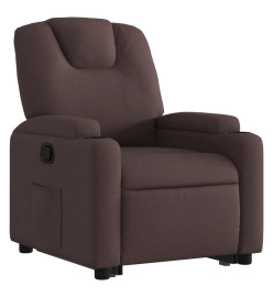 Fauteuil inclinable marron foncé tissu