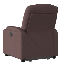 Fauteuil inclinable marron foncé tissu