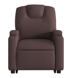 Fauteuil inclinable marron foncé tissu