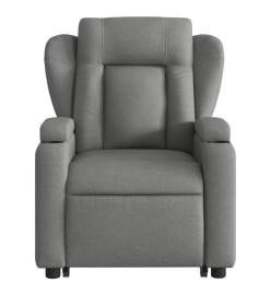 Fauteuil inclinable électrique gris foncé tissu