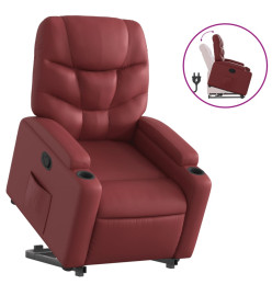 Fauteuil inclinable Rouge bordeaux Similicuir