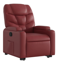 Fauteuil inclinable Rouge bordeaux Similicuir