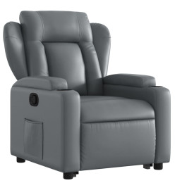 Fauteuil inclinable Gris Similicuir