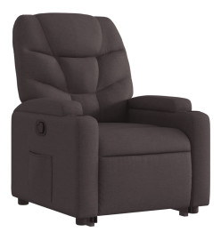 Fauteuil inclinable marron foncé tissu