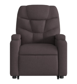 Fauteuil inclinable marron foncé tissu