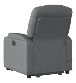 Fauteuil inclinable de massage Gris Similicuir