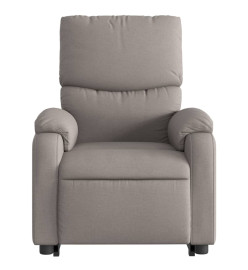 Fauteuil inclinable électrique taupe tissu