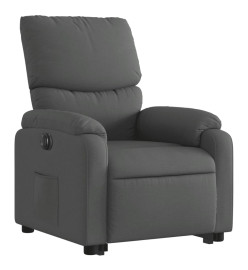 Fauteuil inclinable électrique gris foncé tissu