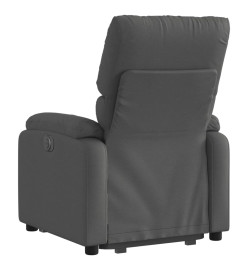 Fauteuil inclinable électrique gris foncé tissu