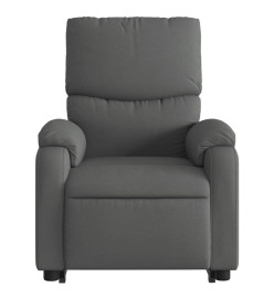 Fauteuil inclinable électrique gris foncé tissu