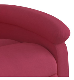 Fauteuil inclinable de massage électrique rouge bordeaux